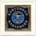bartender career art, bartender gifts, bartender gifts for grads, graduation and professionals, bartender occupation art, bartender paintings and limited edition fine art prints by artists Jane Billman and Gregg Billman
